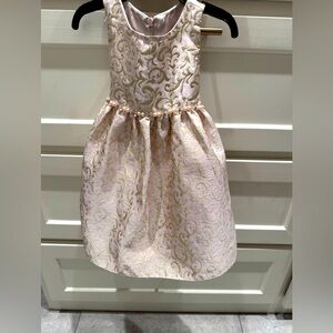 Rose gold girls dress
